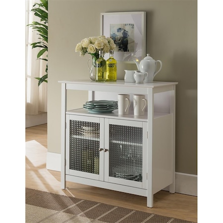 D2D Technologies Wood Kitchen Storage Cabinet - White D22589188